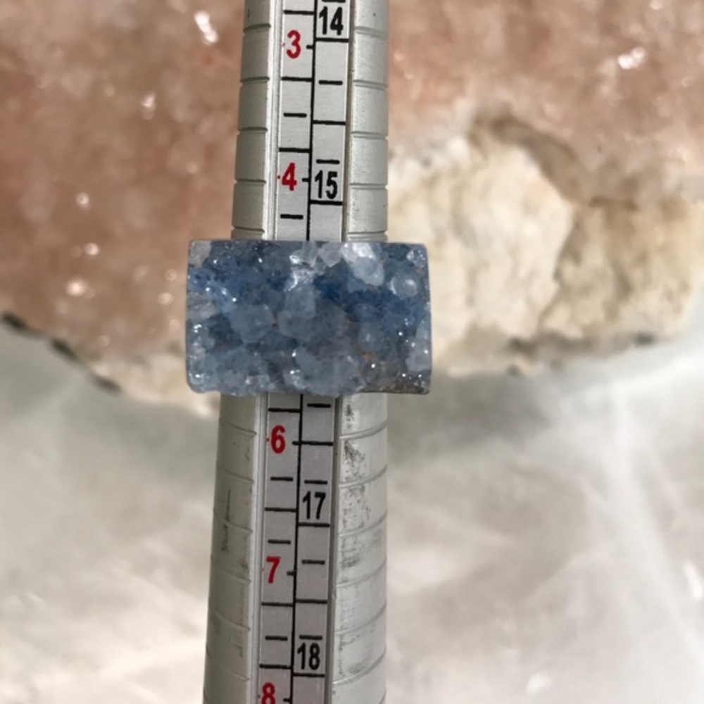 Blue crystal ring - Picture 4 of 4